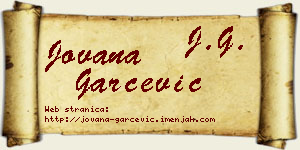 Jovana Garčević vizit kartica